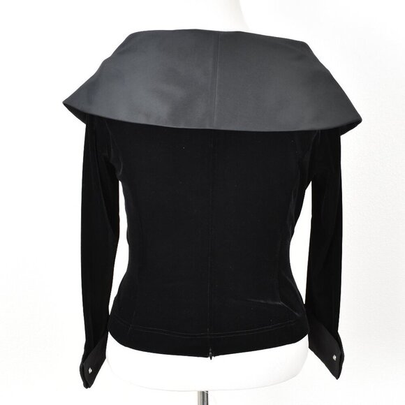 Tadashi Collection Velvet Collared Wrap Formal Evening Top - XL - Picture 7 of 11